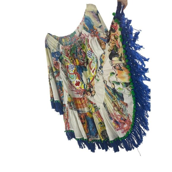 Antica Santoria women's flouncy top one size beautiful colors vacation cruise - Picture 12 of 16